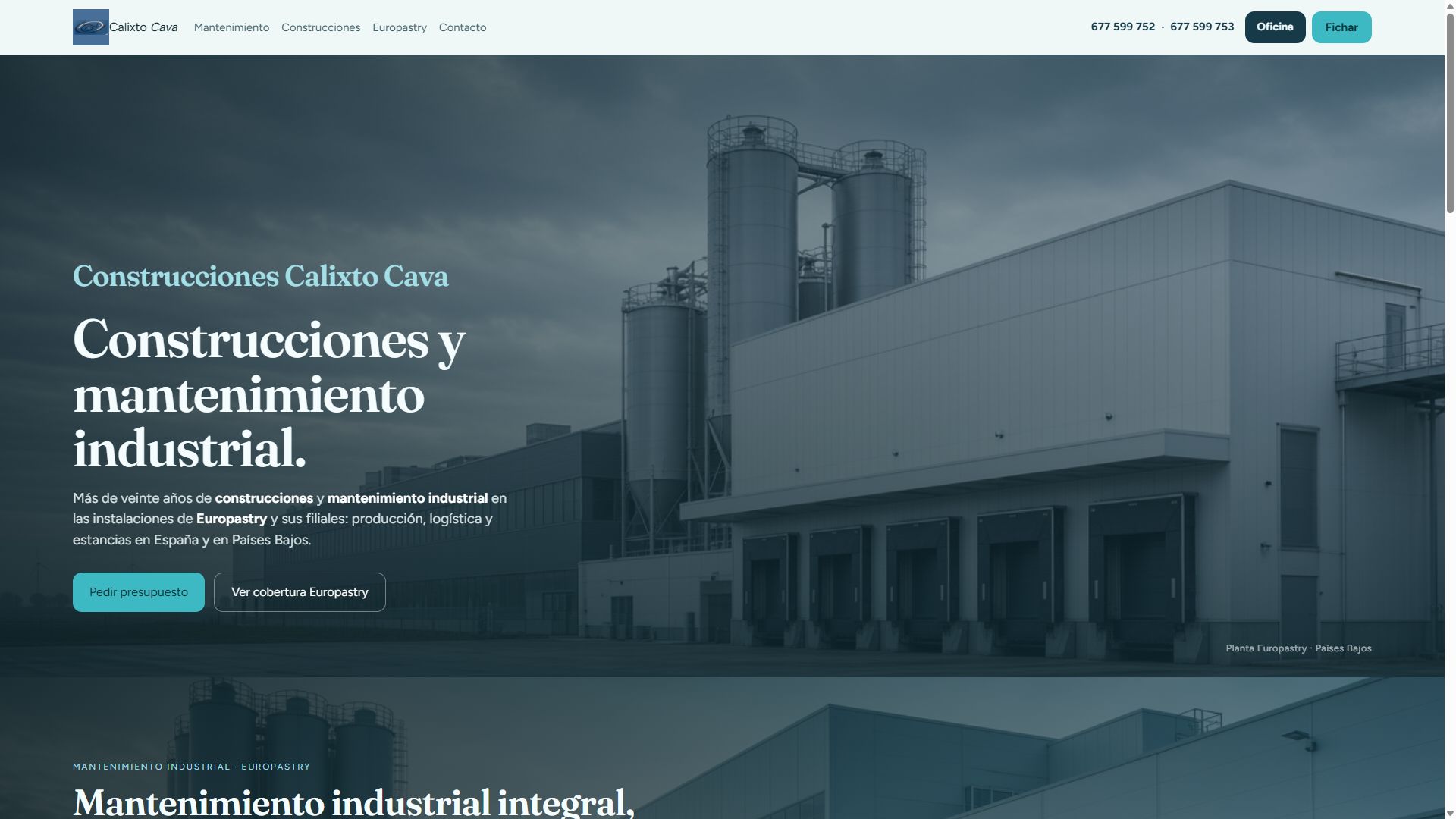 Software a medida y web: Construcciones Calixto Cava