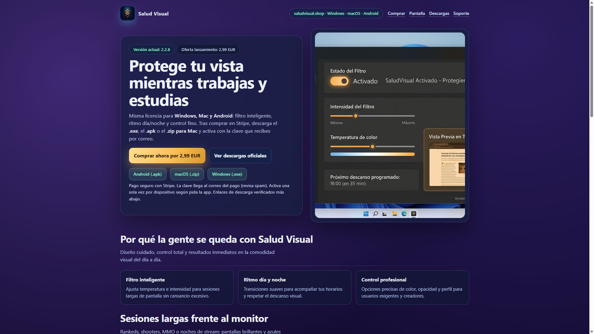 Salud Visual — app y web